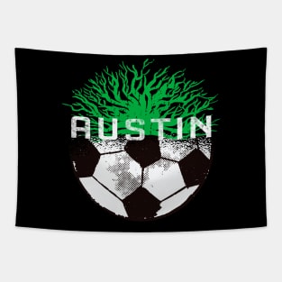 Austin soccer football jersey Tapestry