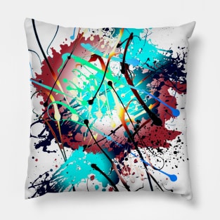 Chaos Theory Color Splash Pillow