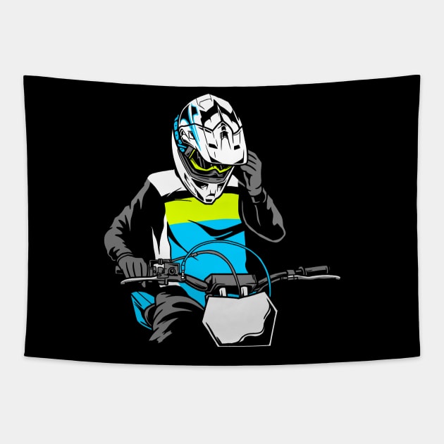 motorcross Tapestry by damarhere