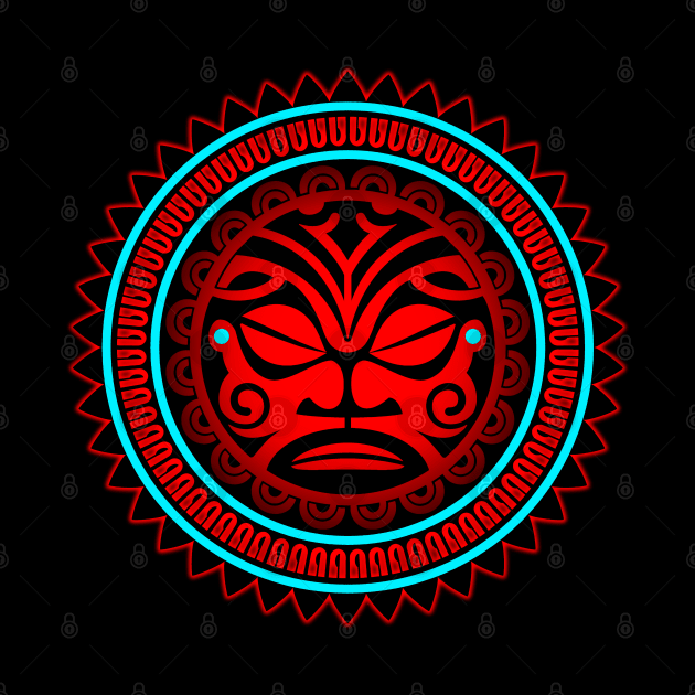 POLYNESIAN MASK 4B by GardenOfNightmares