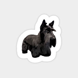 Scottish Terrier Max Style Magnet