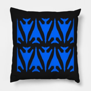 Rockwell B-1 Lancer - Blue & White Pattern Design Pillow