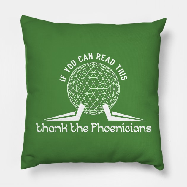 Thank the Phoenicians Pillow by ResortMagicMerch