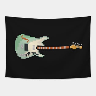 Pixel Pawn Shop 72 Guitar Tapestry