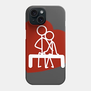 Stickman Love - Asphalt Phone Case