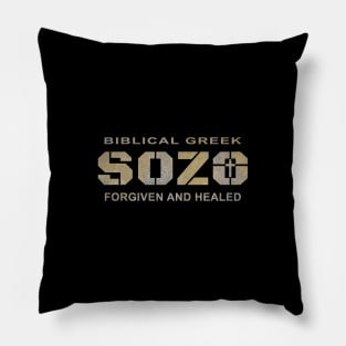 Biblical Greek, Healed and Forgiven, Sozo Pillow