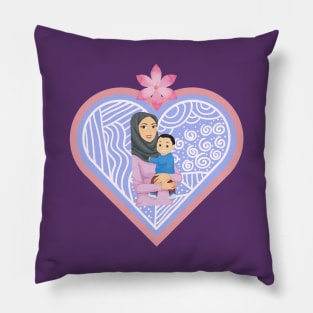 mom and son Pillow
