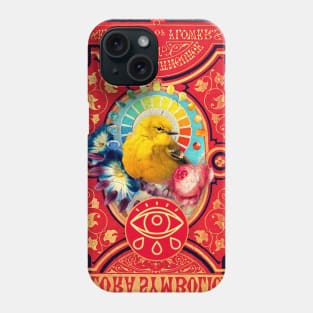 flora symbolica – yellow bird, golden heart Phone Case