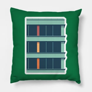 Building Skyscraper in Cityscape Sticker design vector. City Business Tower sticker design vector illustration. Pillow