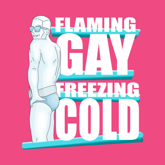 Flaming Gay Freezing Cold Gay Pride Pillow Teepublic