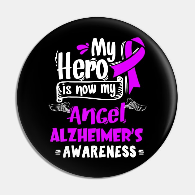 MY ANGEL ALZHEIMER AWARENESS MENS WOMENS GIFT MOM DAD ALZ Gift Pin by thuylinh8