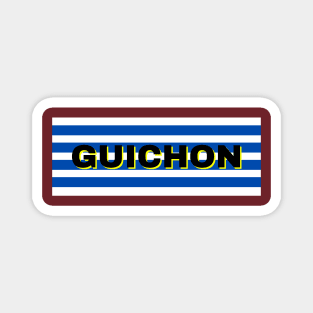 Guichon City in Uruguay Flag Stripes Magnet