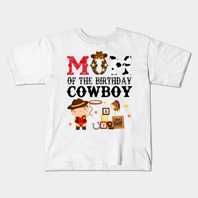 Cowboy Mom Western Rodeo Theme Kids Birthday Party Matching T-Shirt