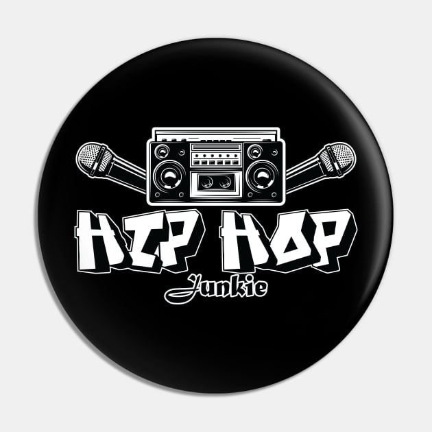 Hip Hop Junkie Pin by Merch House