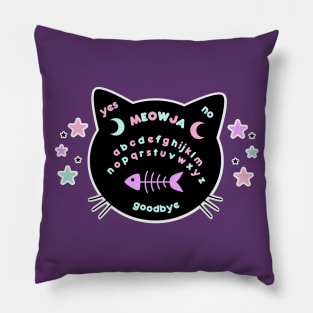 Meowja Kawaii Pastel Goth Ouija Board Pillow