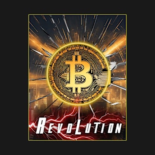 Bitcoin Crypto Revolution Lightning T-Shirt