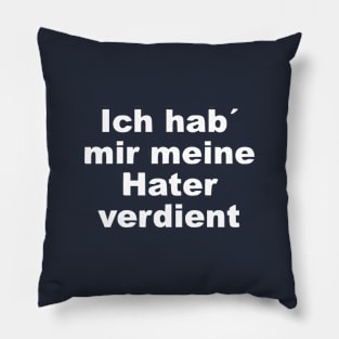 Funny Hater Saying Pillow