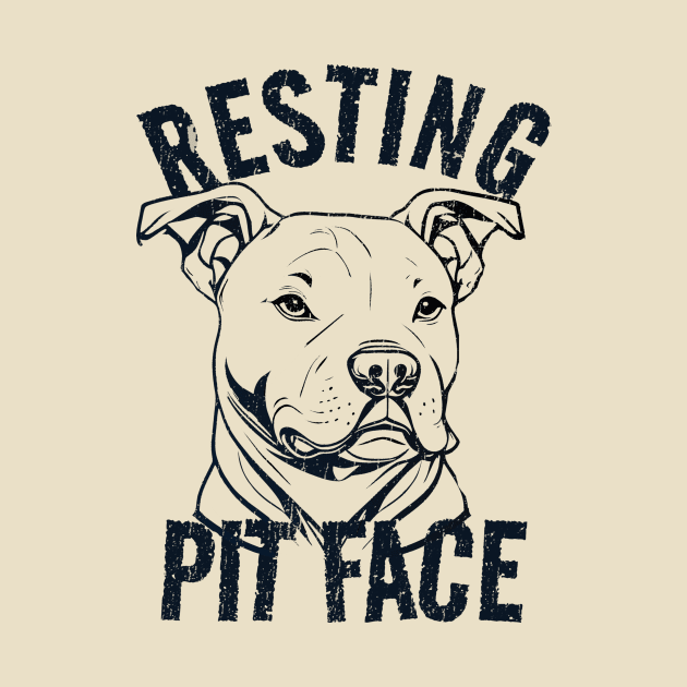 resting pit face - fun pitbull by SUMAMARU