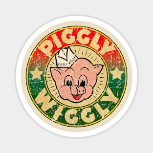 VINTAGE FULLCOLOR PIGGLY WIGGLY Magnet