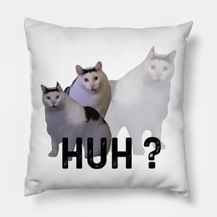 Huh Cat Meme Pillow