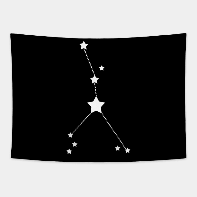 Cancer Stars Zodiac Constellation Tapestry by Korry