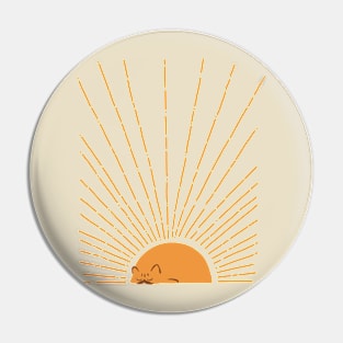 Abstract Sunrise Persian Cat Pin