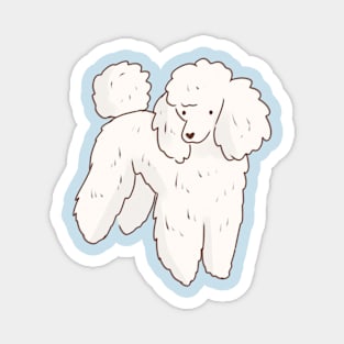 poodle dog illustration Magnet