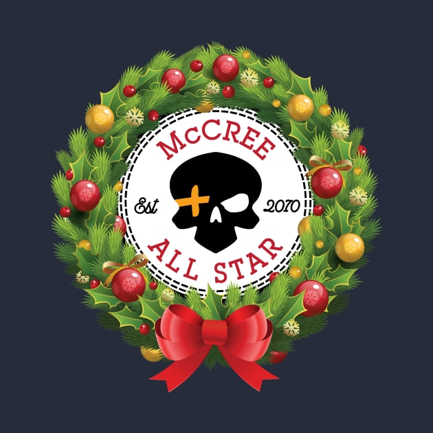 Christmas All Star Overwatch McCree Wreath by Rebus28