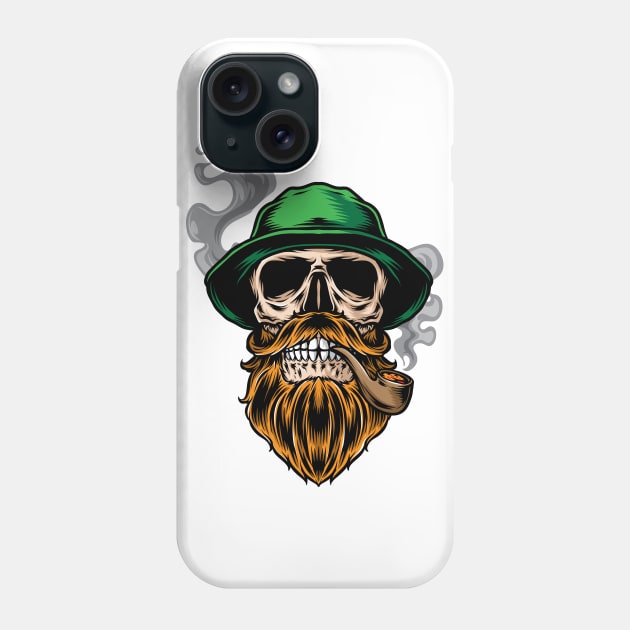 st patrick skull Phone Case by Wisdom-art