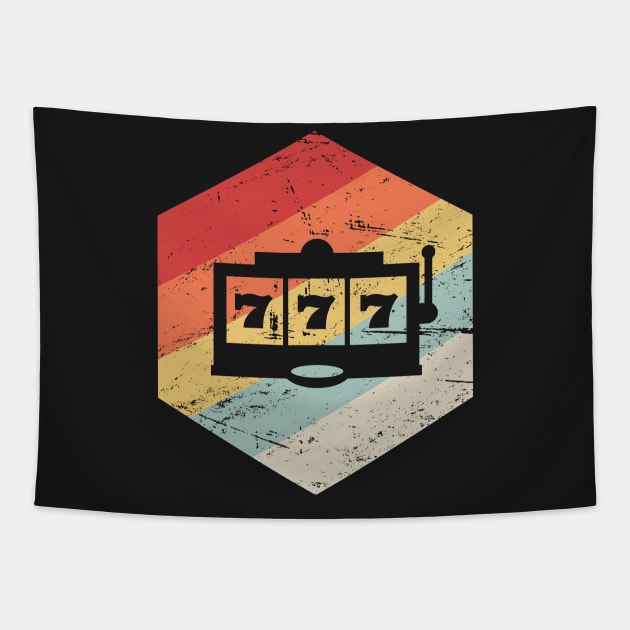 Retro Vintage Slot Machine Icon Tapestry by MeatMan