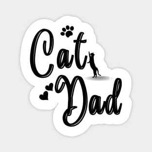 Cat Dad Magnet