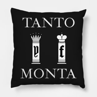 Tanto Monta (white) Pillow