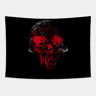 Bloody Skull Emerges Tapestry