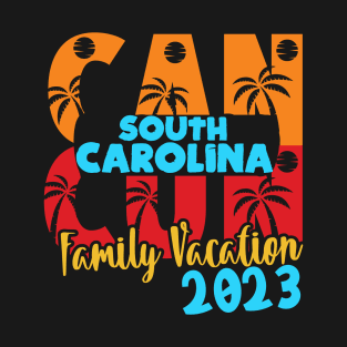 Cancun 2023 South Carolina Summer Family Couple Matching Holiday T-Shirt