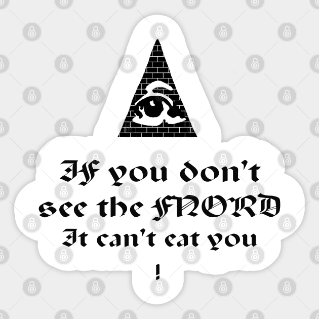 Fnord All Seeing Eye Sticker Teepublic