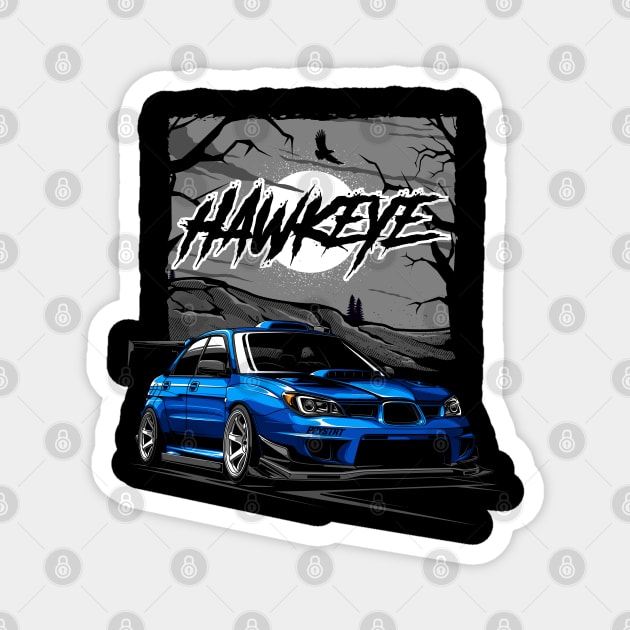 SUBARU HAWKEYE - PAPAYA STREETART Magnet by papayastreetart