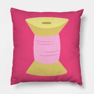 Spool of pink thread Pillow