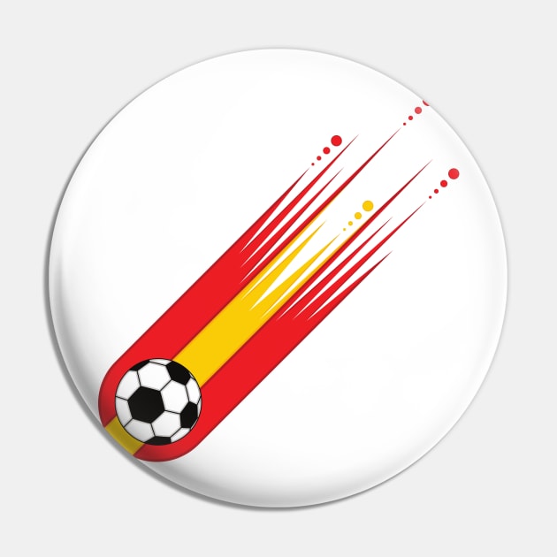 soccer ball with spanish flag Pin by JAG2B