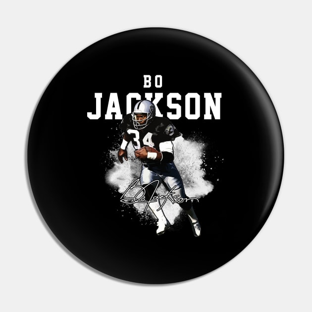 Bo Jackson Bo Knows Signature Vintage Legend Baseball Football Bootleg Rap Graphic Style Pin by Koch Sean