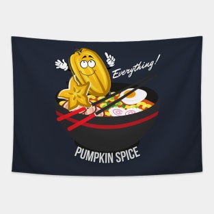 Pumpkin Spice Ramen Noodles Tapestry