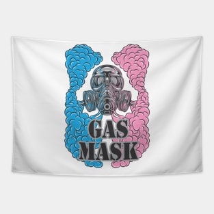 Gas Mask and Smoke Tapestry