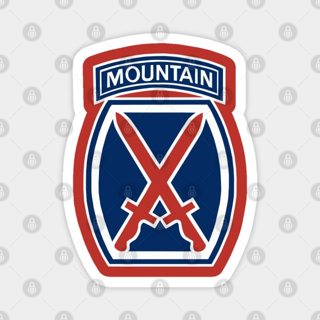 10th Mountain Division Magnet by Trent Tides