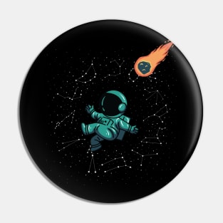 Astronaut in space Pin