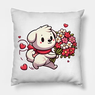 Valentine's Cartoon Delights T-Shirt Pillow