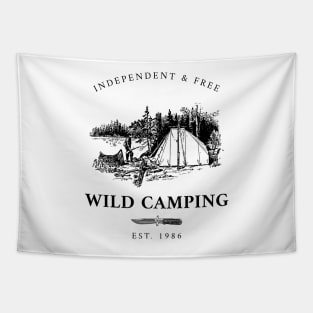 Wild Camping Tapestry