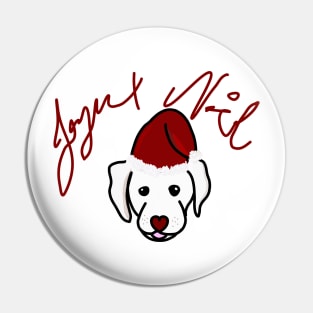 Puppy christmas bonnet (fond blanc) Pin