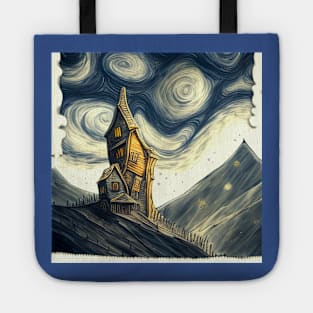 Starry Night Above The Shrieking Shack Tote