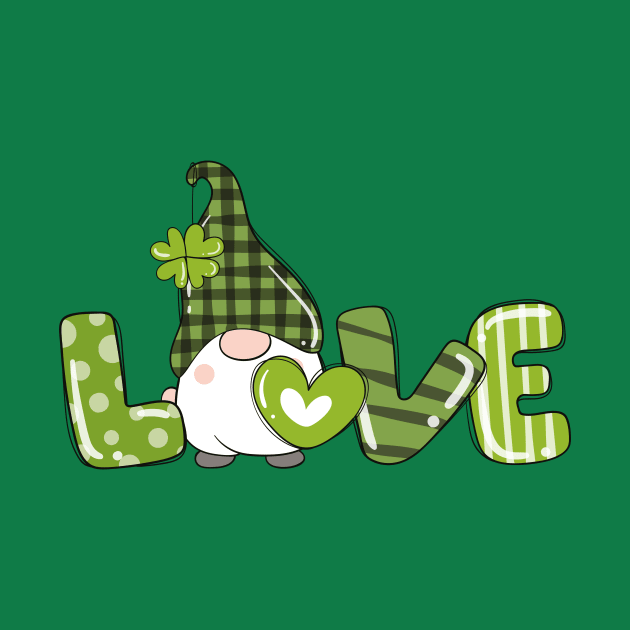 St. Patricks Day Shirt, Love Gnomes by admeral