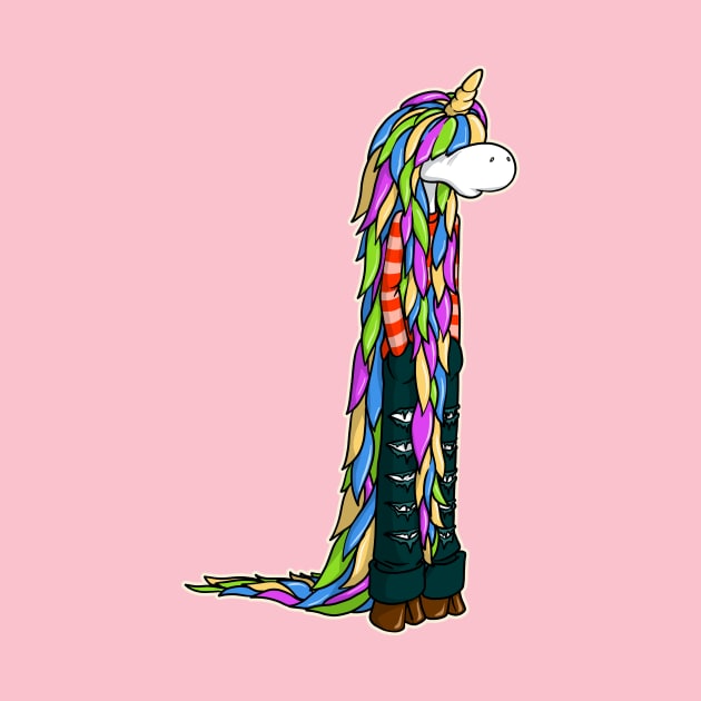 Long mane unicorn by TomiAx