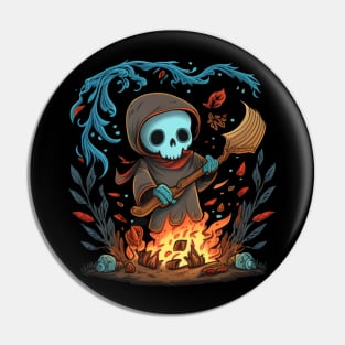 Witch skull Pin